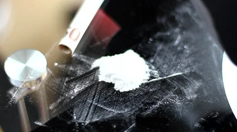 Lines of cocaine cu Video stock 66377700