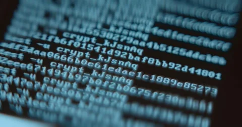Lines of code, encrypted information Stock Footage 321752057