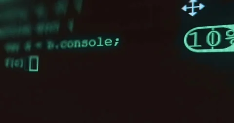 Lines of code on a user interface Stock Footage 321760983