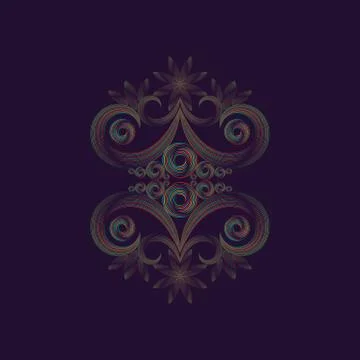 Lines color pattern Stock Illustration