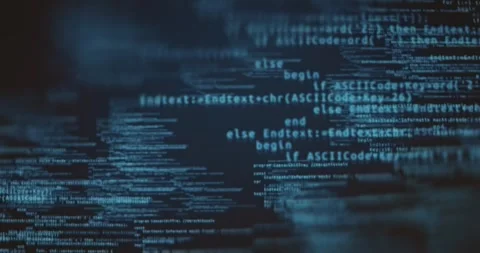Lines of computer code animation Stock Footage 321765286