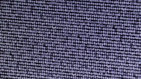 Lines of computer code scrolling on screen. Someone is coding. Stock Footage 92821298