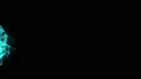 Lines connected triangles. Network sphere system. Stock Footage 103760211