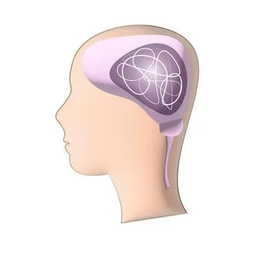 Lines of consciousness and memory Stock Illustration