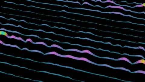 The lines convey the rhythm. Stock Footage 101355538