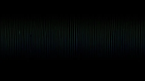 Lines create a pattern in dark space with blue and green Stock Footage 338286732