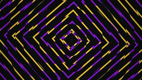 Lines create patterns in bright colors on a dark background Stock Footage 339454350
