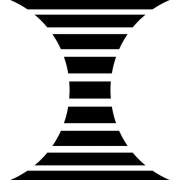 Lines with distortion effect isolated on white background. Geometric lines wi Stock Illustration