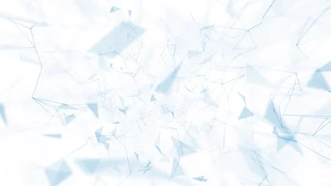 Lines dots triangle shapes isolated on white Stock Footage 322903487