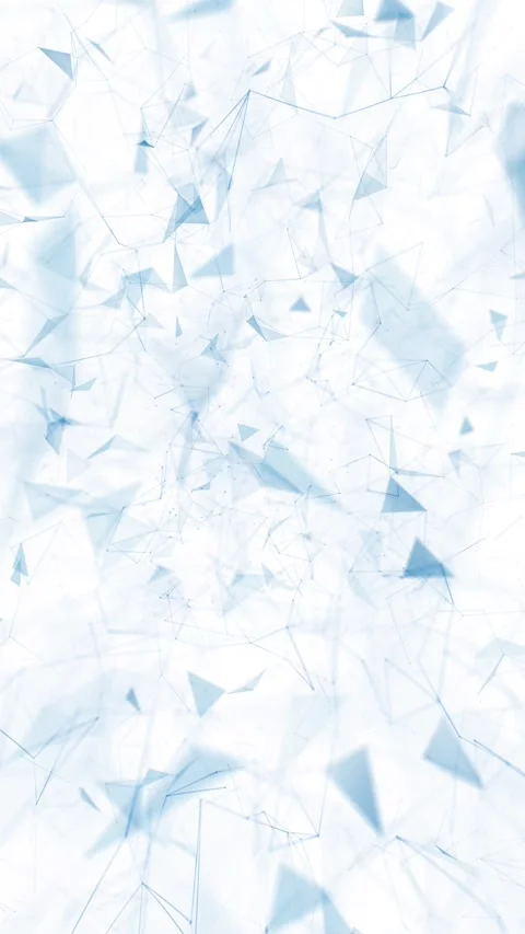 Lines dots triangle shapes isolated on white vertical animation Stock Footage 345524923