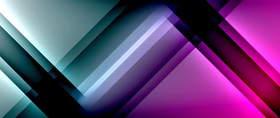 Lines dynamic geometric background. Vector illustration For Wallpaper, Banner Stock Illustration