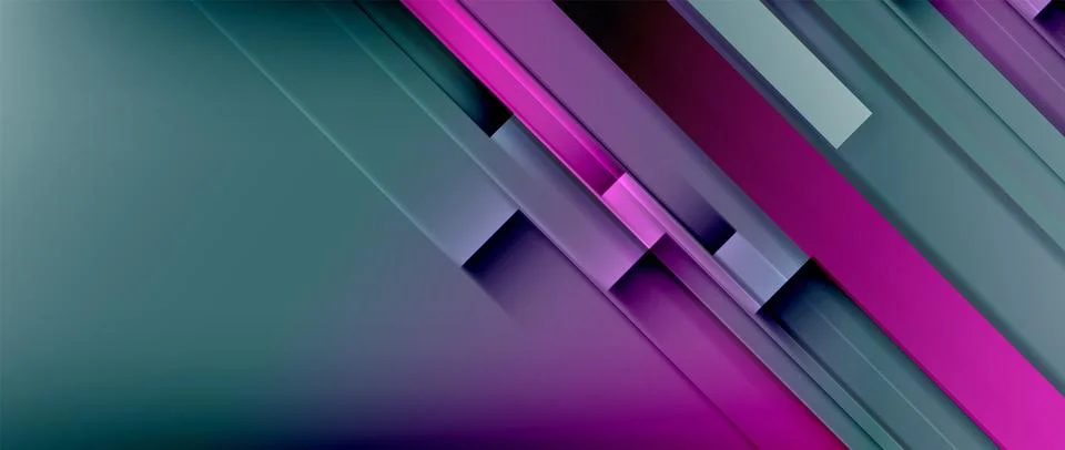 Lines dynamic geometric background. Vector illustration For Wallpaper, Banner Illustrazione stock