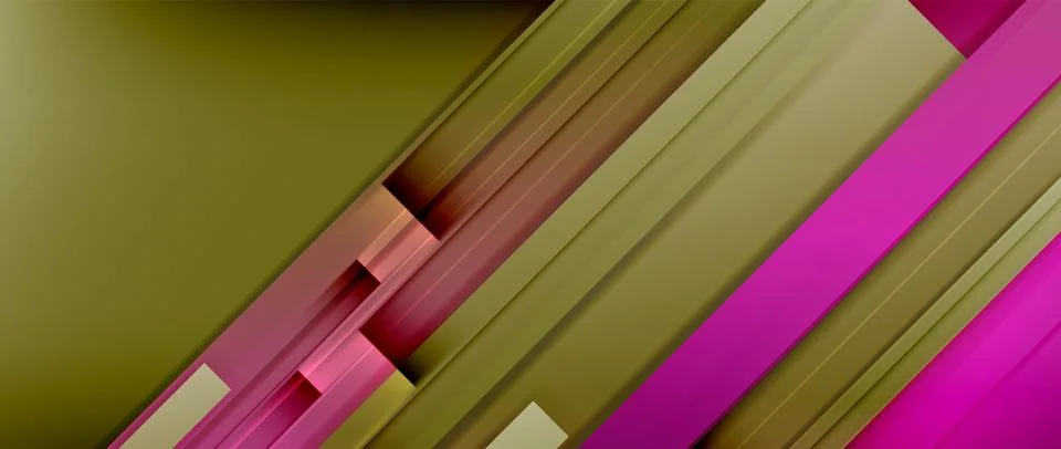 Lines dynamic geometric background. Vector illustration For Wallpaper, Banner Illustrazione stock