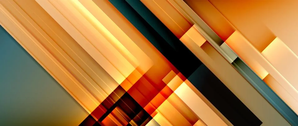 Lines dynamic geometric background. Vector illustration For Wallpaper, Banner イラスト素材