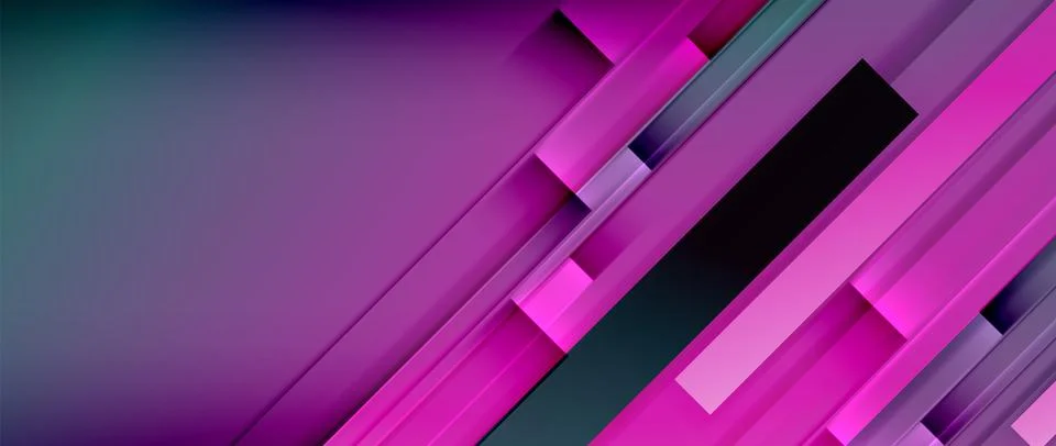 Lines dynamic geometric background. Vector illustration For Wallpaper, Banner イラスト素材