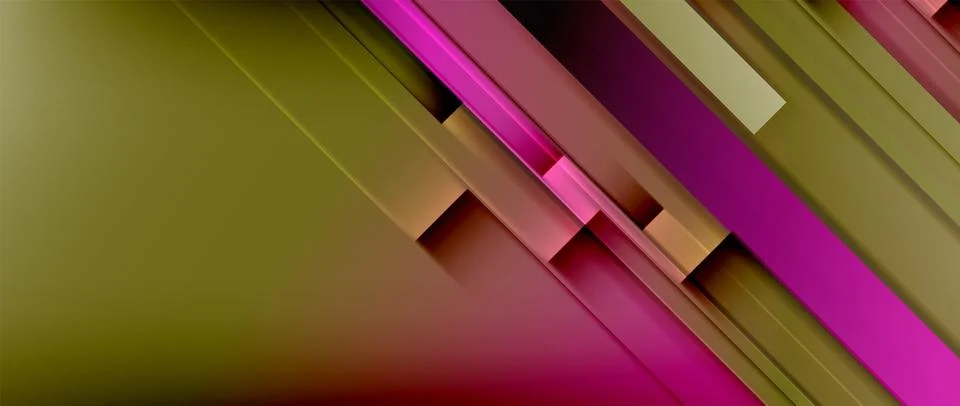 Lines dynamic geometric background. Vector illustration For Wallpaper, Banner Stock Illustration