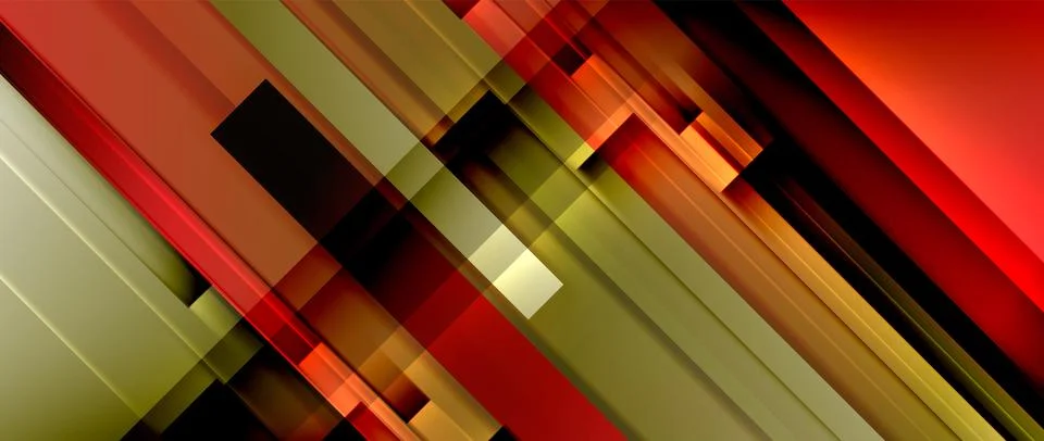 Lines dynamic geometric background. Vector illustration For Wallpaper, Banner Stock Illustration