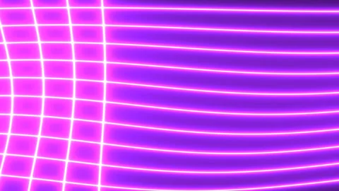 Lines of Electrical Pink Light in a Spreadsheet Like Grid of Bars Stock Footage 139714887