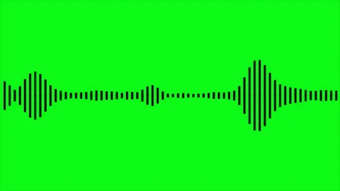 Lines of equalizer on green screen. Elec... | Stock Video | Pond5
