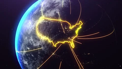 Lines of Export and Import from USA 스톡 동영상 194425117