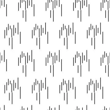 Lines Geometric Simple Seamless Pattern on White Background Stock Illustration