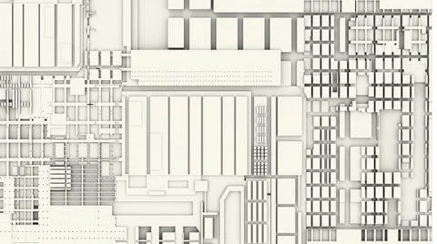 Lines geometry background. Block shapes of flat view.. 3D clay render illustr Stockillustratie
