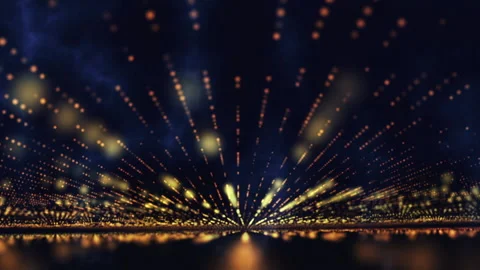 Lines of gold particles. Background. Stock Footage 155265775