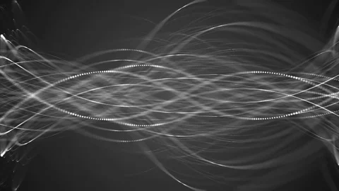 Lines gray particle abstract Stock Footage 90880129