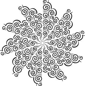 Lines hand drawn frame vector set illustration Stock Illustration