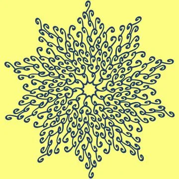 Lines hand drawn frame vector set illustration Stock-Illustration