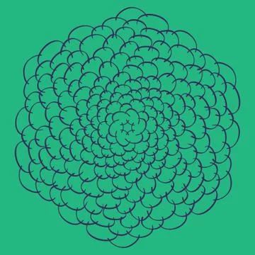 Lines hand drawn frame vector set illustration Stock Illustration