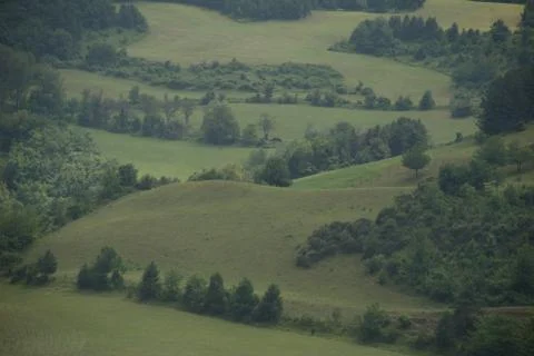 Lines in the hill Foto stock