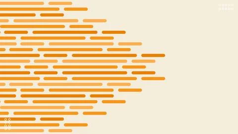 Lines Horizontal Strip Pattern Yellow Orange Banner Background Minimalist M.. Stock Illustration
