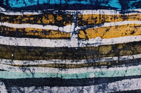 Lines, hot batik, background texture, handmade on silk, abstract surrealism  Stock Illustration