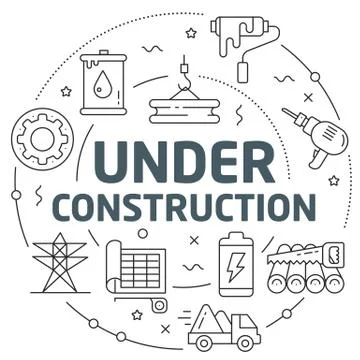 Lines illustration industry Stock Illustration