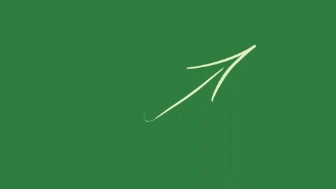 Lines on it line arrow isolated on green screen background Stock Footage 336856662