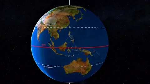 Lines of latitude Stock Footage 313241178