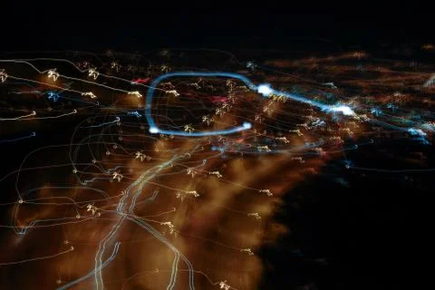 Lines of light Stock Photos