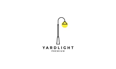 Lines light yard outdoor logo symbol vector icon illustration graphic design Stock Illustration