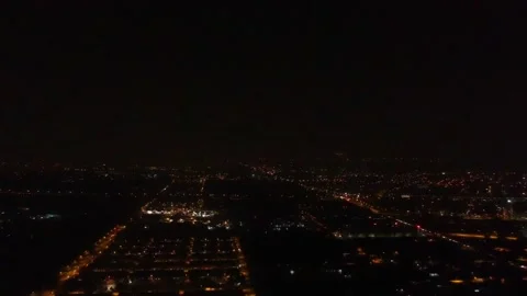 Lines of Lights (aerial drone view) Stock-Footage 146220729