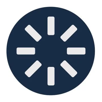 Lines loading circle block style icon vector design Stock Illustration