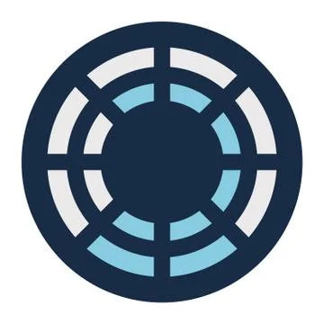 Lines loading circle block style icon vector design Illustrazione stock