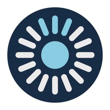 Lines loading circle block style icon vector design Illustrazione stock