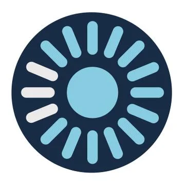 Lines loading circle block style icon vector design Ilustración de archivo