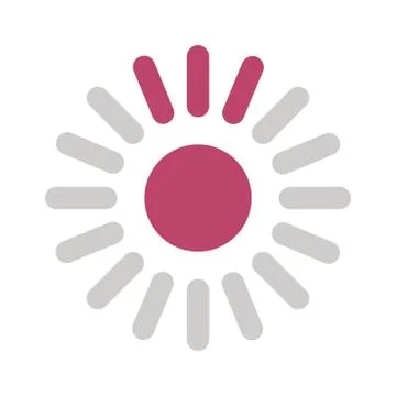 Lines loading circle flat style icon vector design Stock Illustration