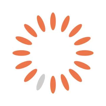 Lines loading circle flat style icon vector design Stock Illustration