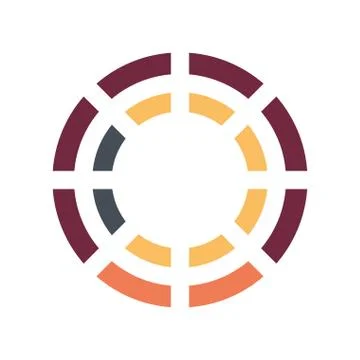 Lines loading circle flat style icon vector design Illustrazione stock