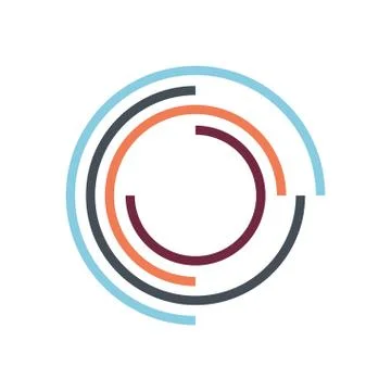 Lines loading circle flat style icon vector design Stock Illustration