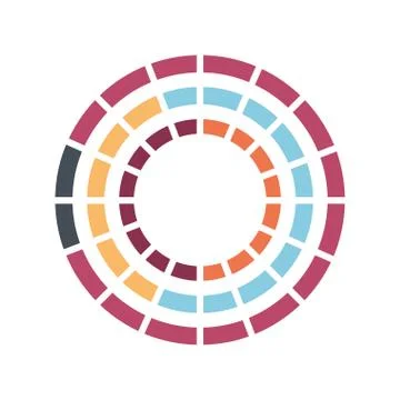 Lines loading circle flat style icon vector design Stock Illustration