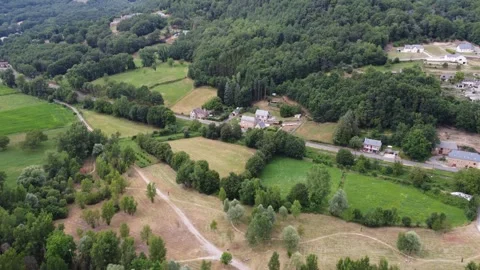 The lines of the lozère Stock Footage 247276998